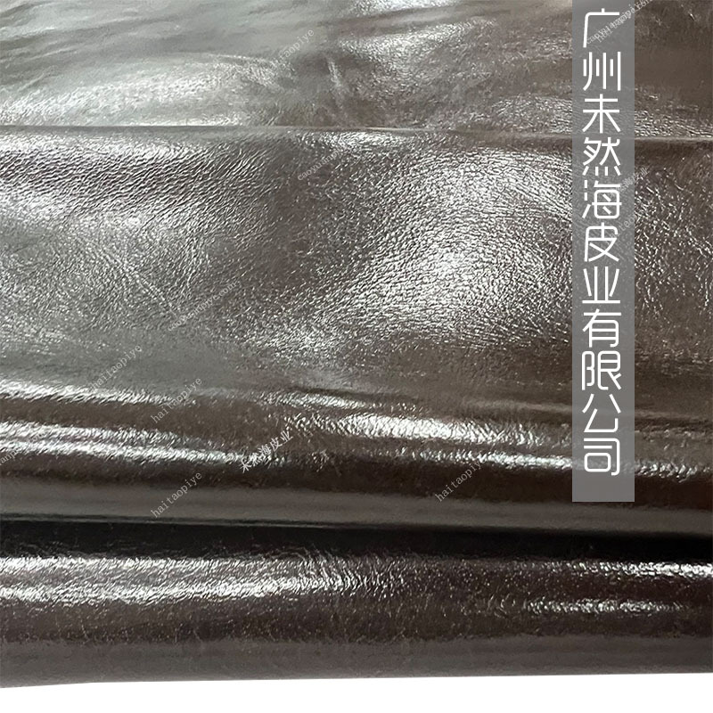 头层牛皮油蜡水牛皮油光双色牛皮鞋面箱包用真皮