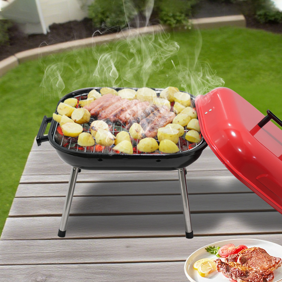 Transfronterizo pequeña barbacoa al aire libre estufa de barbacoa portátil Parrilla de carbón barbacoa de manzana estufa de carbón Parrilla de carbón simple horno de carbón