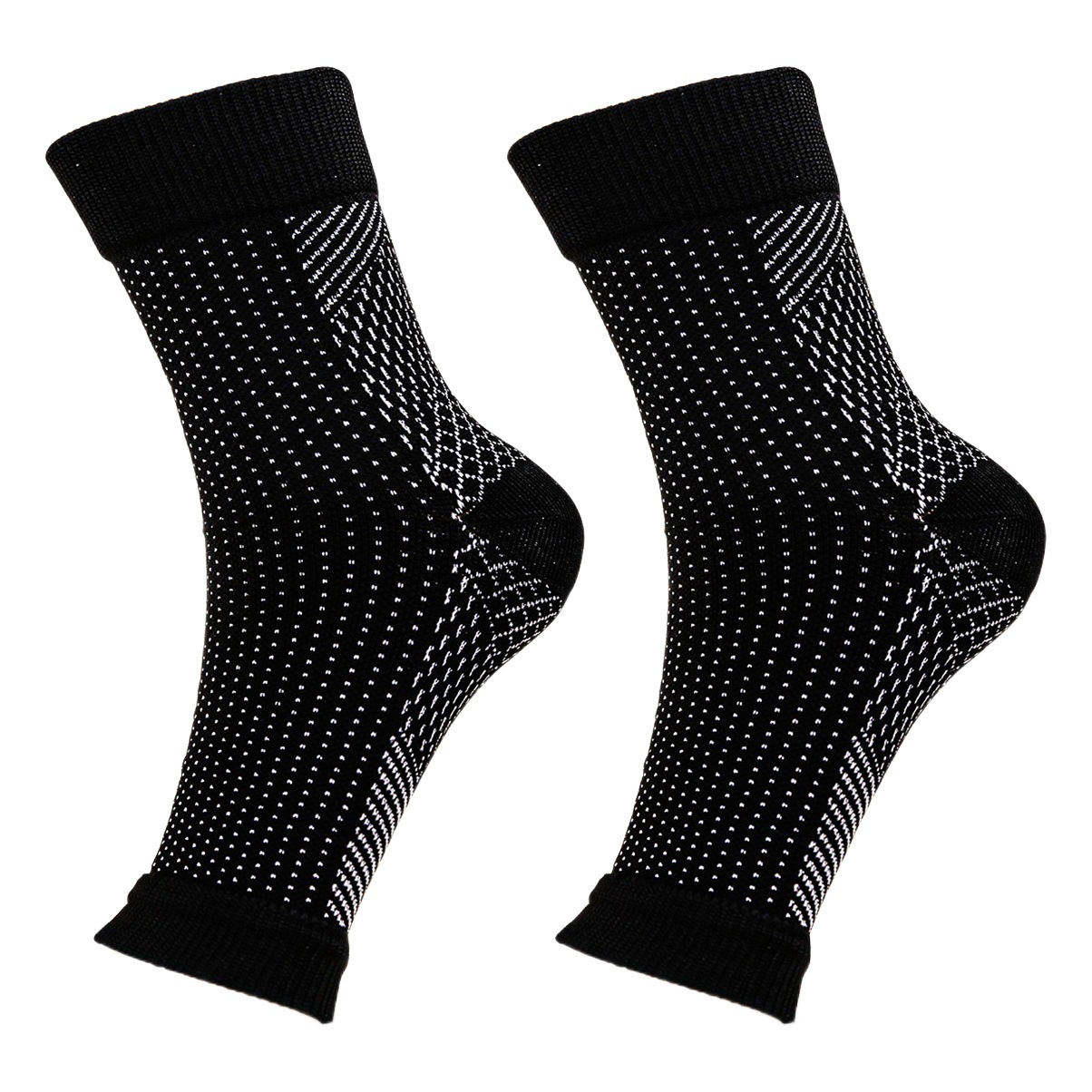 Calcetines de yoga transfronterizos, calcetines de compresión con protección para el tobillo, calcetines deportivos abiertos para correr, calcetines de presión, unisex para fitness