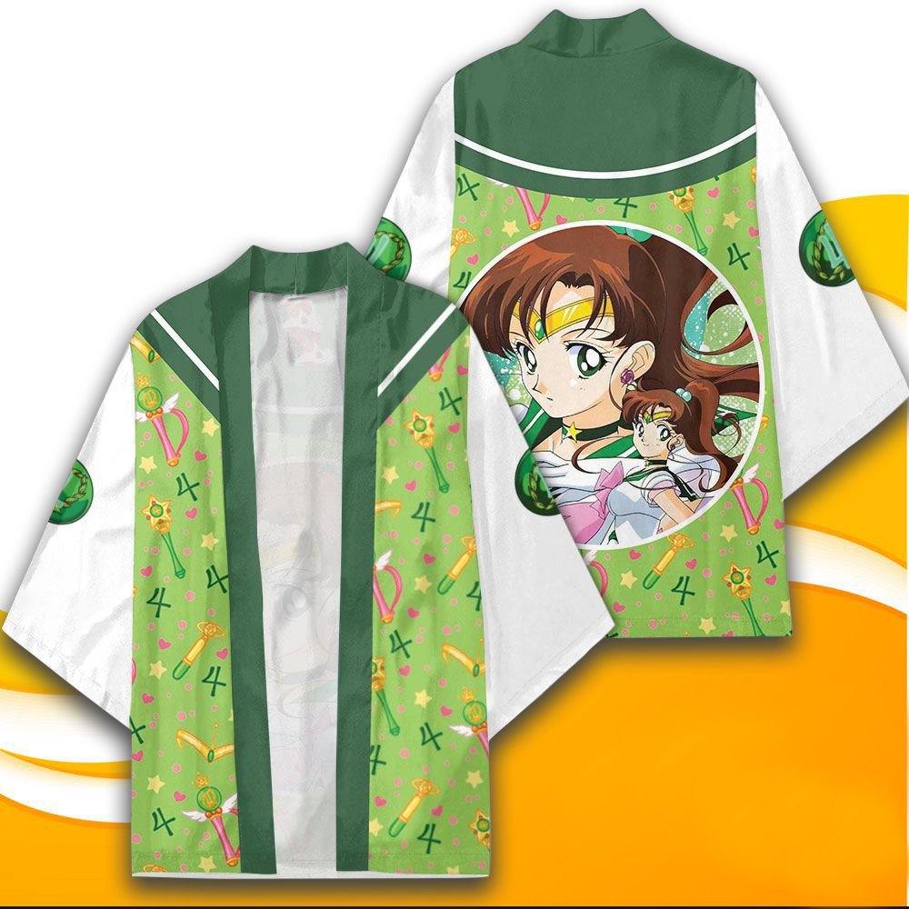夏季新款日漫cos美少女战士时尚周边3D数码印花时尚和服披风羽织