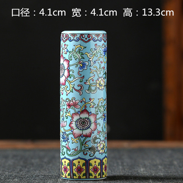 Ceramic retro enamel flower-shaped