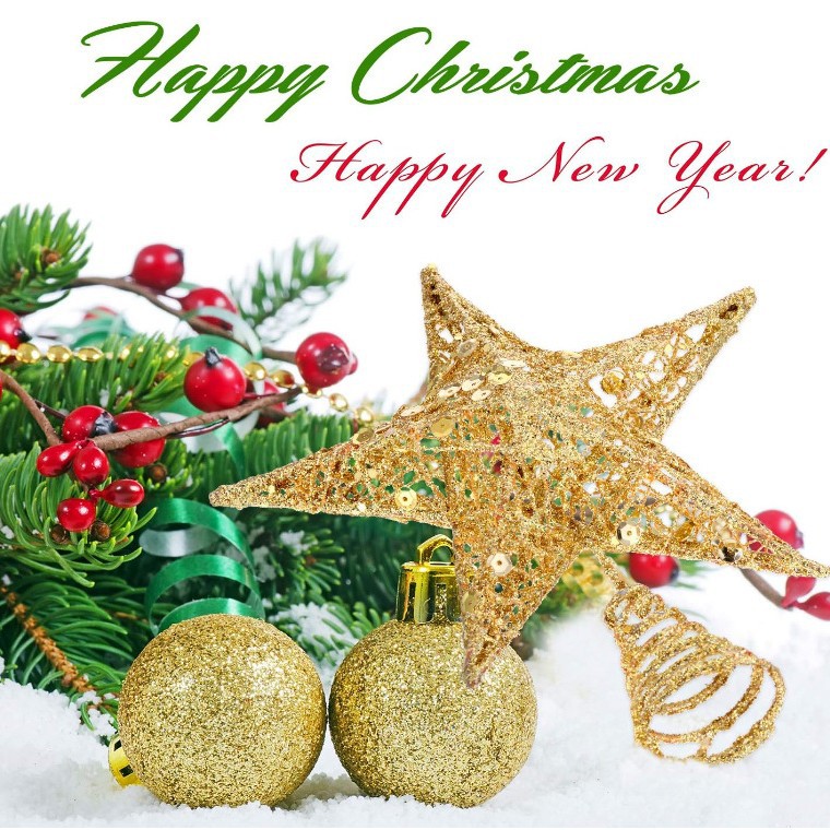 Estrella de cinco puntas brillante de plástico para la cima del árbol, adornos y colgantes navideños pequeños