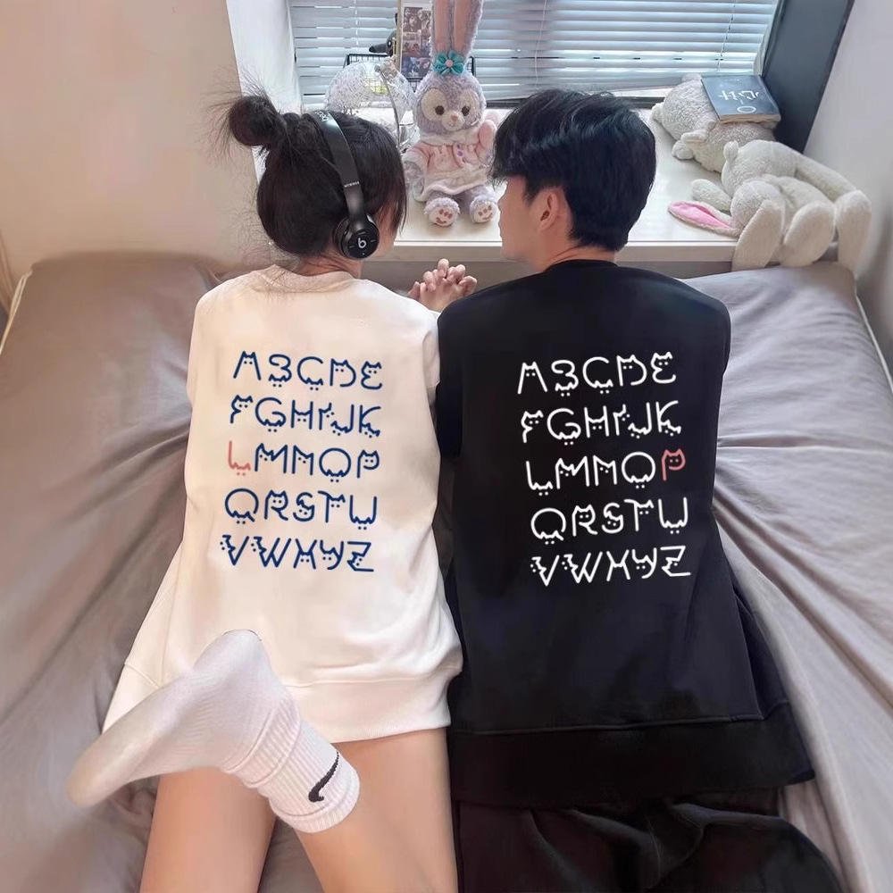 특별한 커플 세트 느슨한 운동복 2024 새로운 하이 엔드 봄과 가을 벨벳 재킷