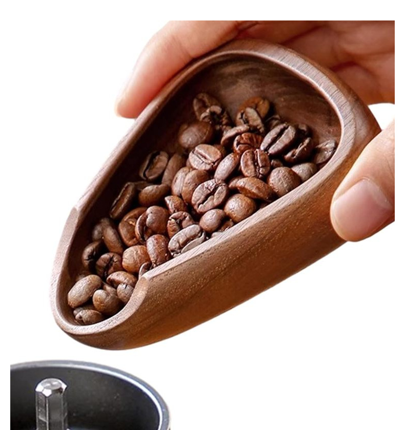 Bilancia da caffè in noce, piatto per chicchi di caffè in polvere, piatto per chicchi di caffè, ciotola speciale, cucchiaio dosatore, piatto dosatore, set spray antistatico_voghion.com