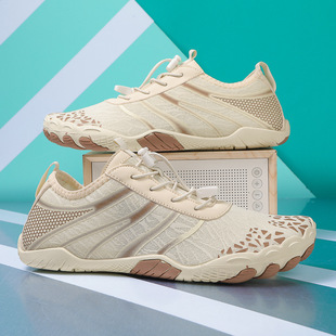 2025 Outdoor Women's Beach Shoes Quick-Drying Rafting Shoes Surfing Comfortable Men's River Tracing Five-Finger Wading Shoes Fitness Aerobics Shoes