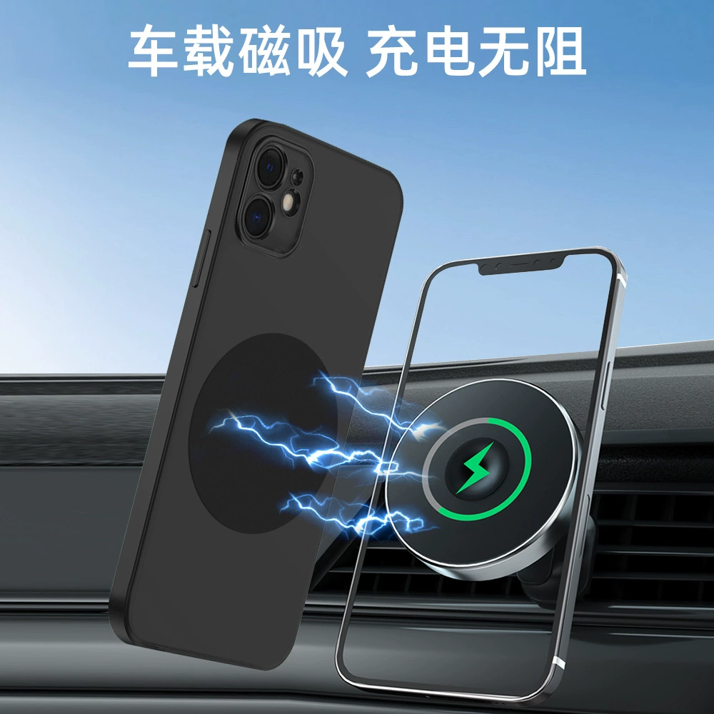 Universal Foldable Phone Ring Holder, Aluminum Alloy, 360° Rotating Magnetic Kickstand