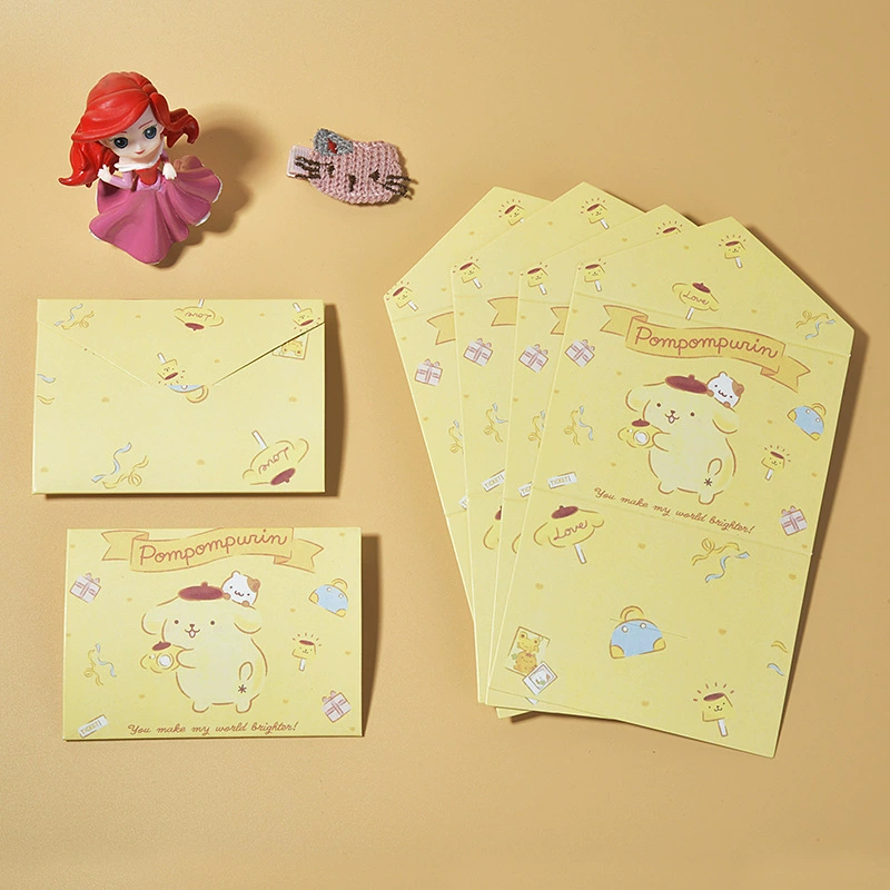 Sanrio, складная открытка для друга, открытки, мультяшные заколки