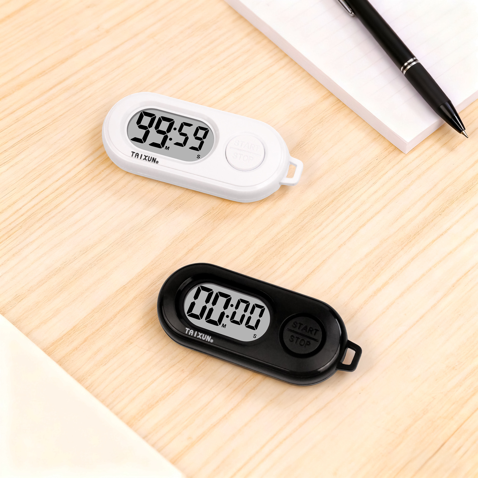 Creative Mini Electronic Timer with Switch, Countdown Timer, Portable Student Time Management Artifact