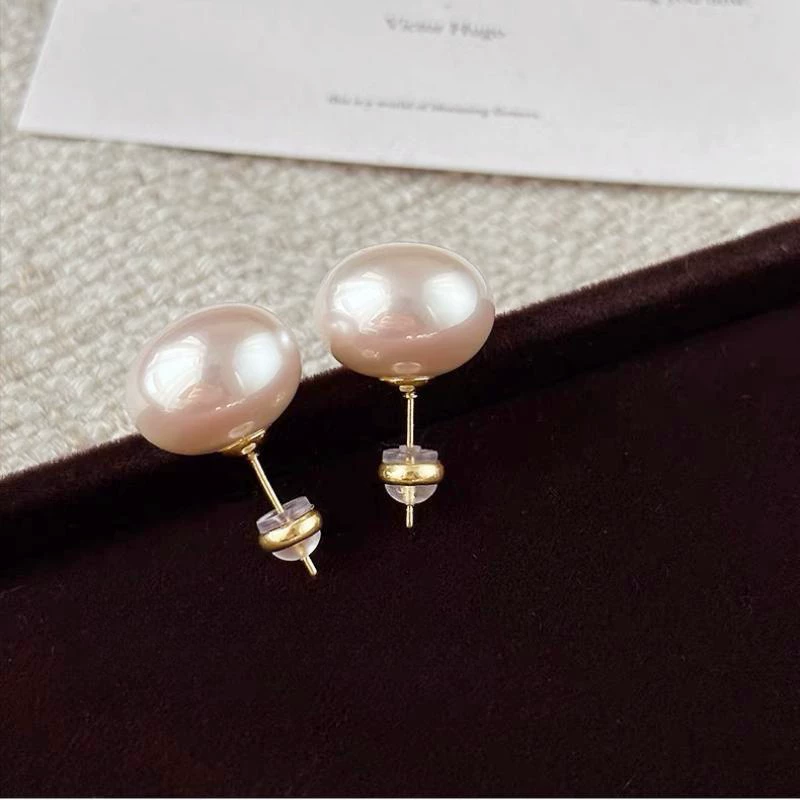 Серебряные серьги типа pearl, 925 пробы, образец, французский стиль, легкая роскошь