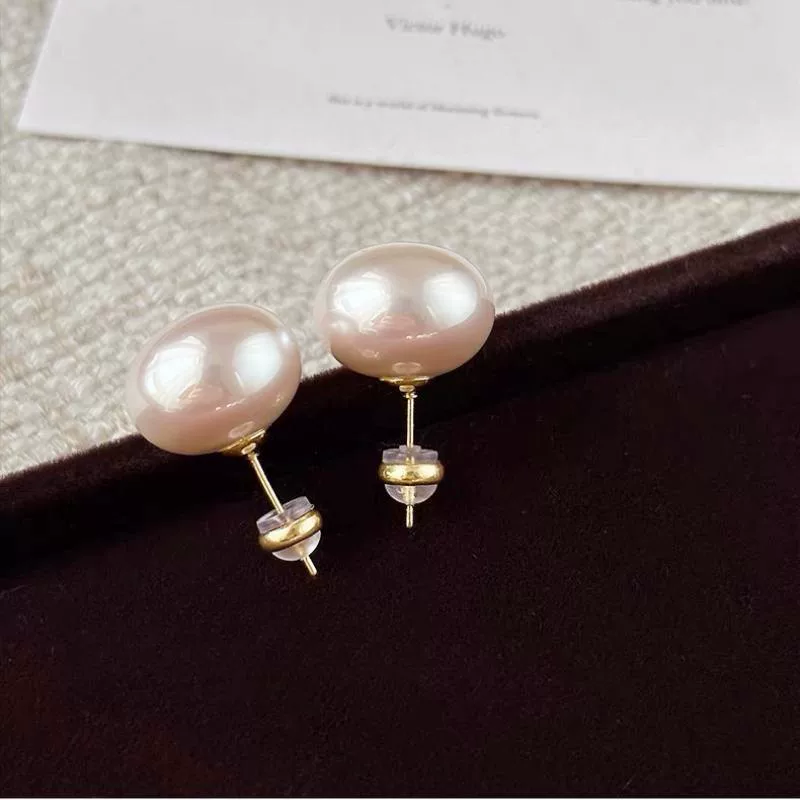Серебряные серьги типа pearl, 925 пробы, образец, французский стиль, легкая роскошь