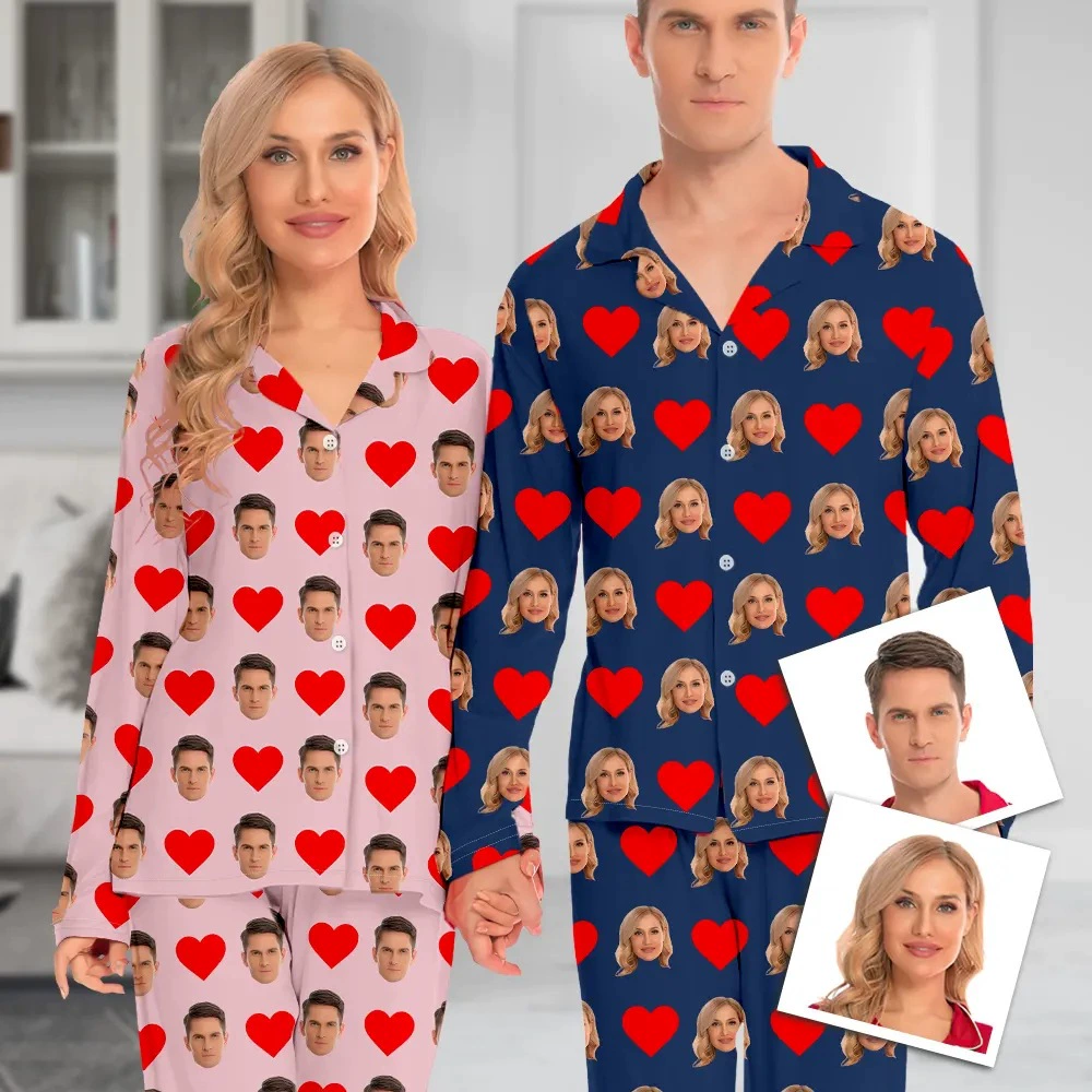 Custom смайлик питомец пижама с длинными рукавами брюки фото пижама костюм тонкий шелк молока