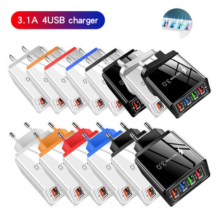 �l��4USB�֙C�����3A ��ɫ����^LED���WҎ��ҎӢҎ�ó�羳���l