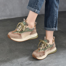 �\���Lϵ�����eЬ��ƤŮЬ�p��2025���紺�¿�ƴɫ��ЬţƤ���Ь