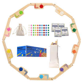 跨境棋盘游戏钉和小丑卡木质游戏板扑克牌棋类派对聚会多人游戏板