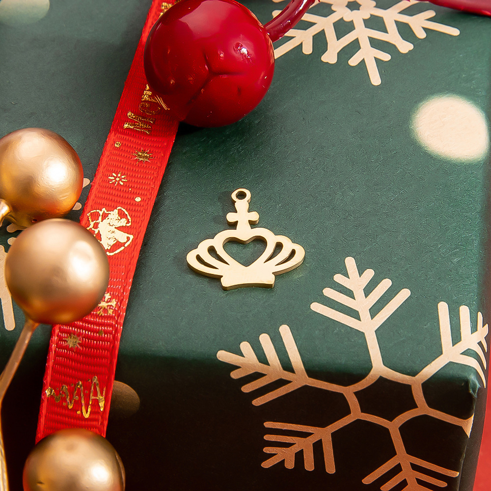 Wholesale Jewelry Cute Santa Claus Christmas Socks 304 Stainless Steel display picture 5