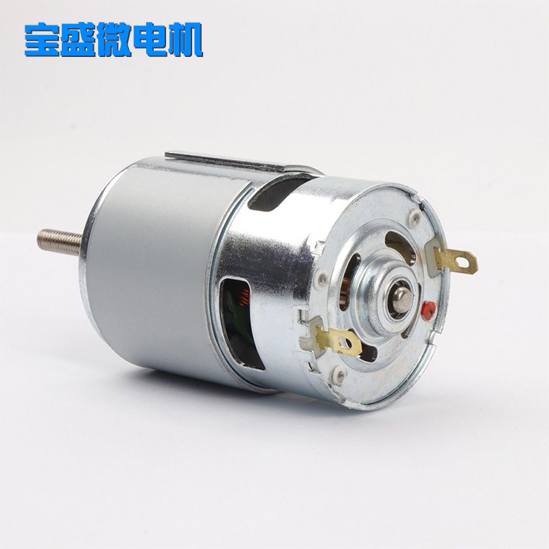 供应RS755 低噪音割草机电机马达 微型电动工具电机 有刷直流电机