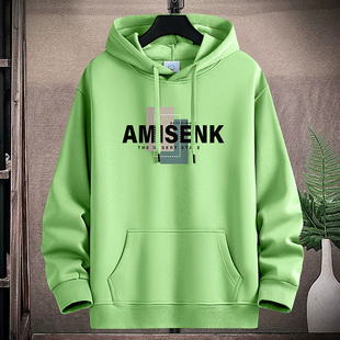 Factory Hooded fleece-lined Sweatshirt Men's Autumn and Winter New Retro Heavy Trendy Brand Fashionable All-match Loose Casual Jacket