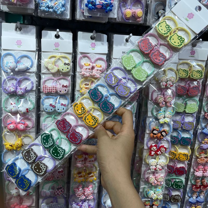 漫画KT子供の髪ひもマーメイド王女の髪輪かわいい皮筋ロープ子供の髪飾り卸売り義烏|undefined