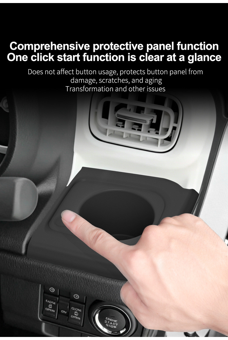 Suitable for 22-25 Models of Daihatsu Canbus Dashboard Storage Mat, Water Cup Holder, Silicone Protective Anti-Slip Mat, Interior Accessories