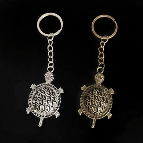 欧美跨境优雅的海龟钥匙扣 复古合金乌龟钥匙链挂件 创意礼物