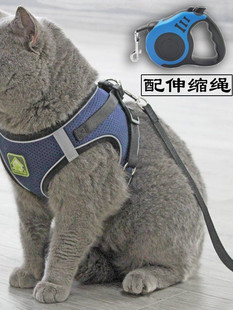 Telescopic Breathable Rope Cat Traction Rope Break-Away Cat Rope Vest Reflective Harness Pet Young Special Adjustable