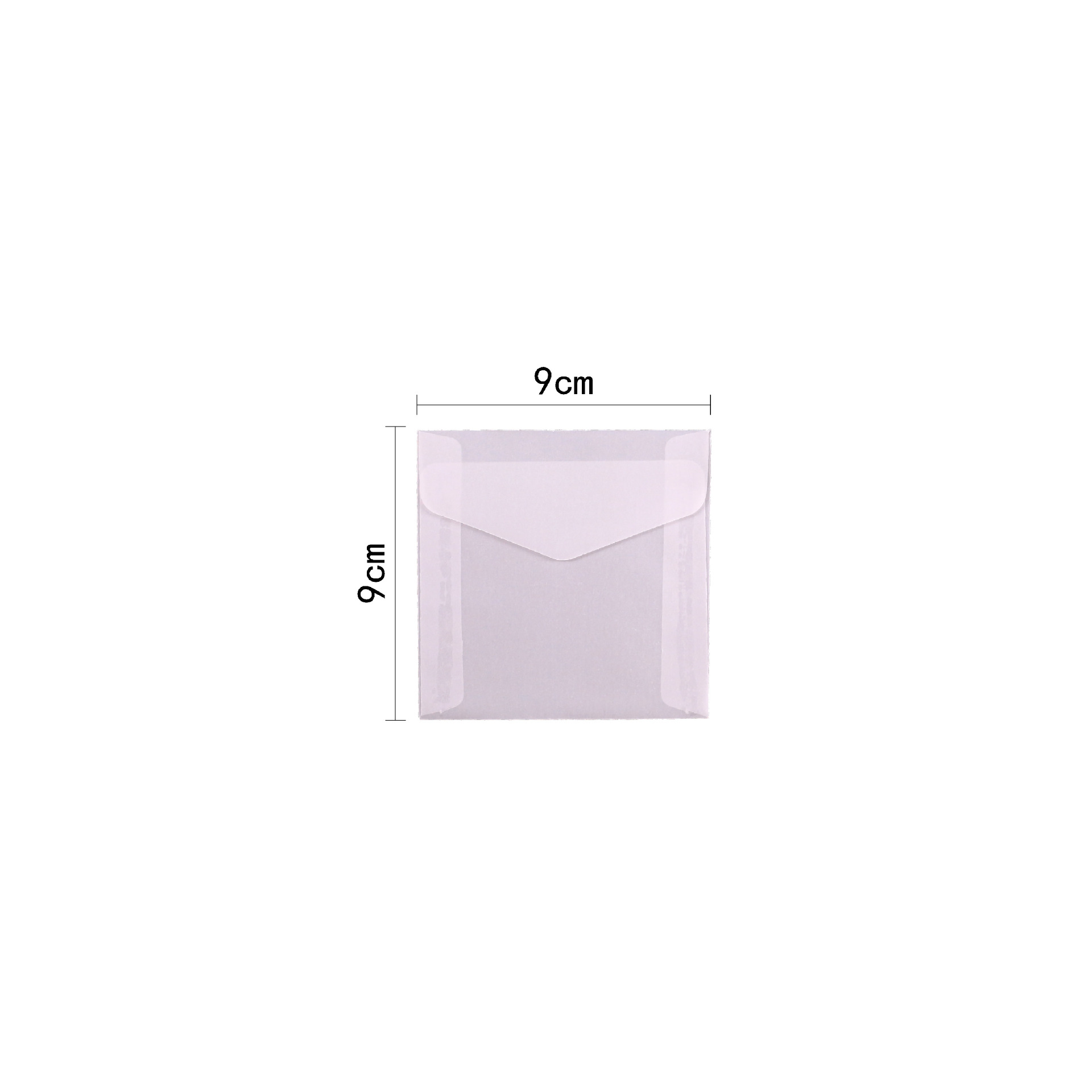 Sobres de papel de ácido sulfúrico transparente al por mayor bolsa de embalaje de invitación de boda tarjeta de bronceado manicura de sentido avanzado bolsa de sobres en blanco