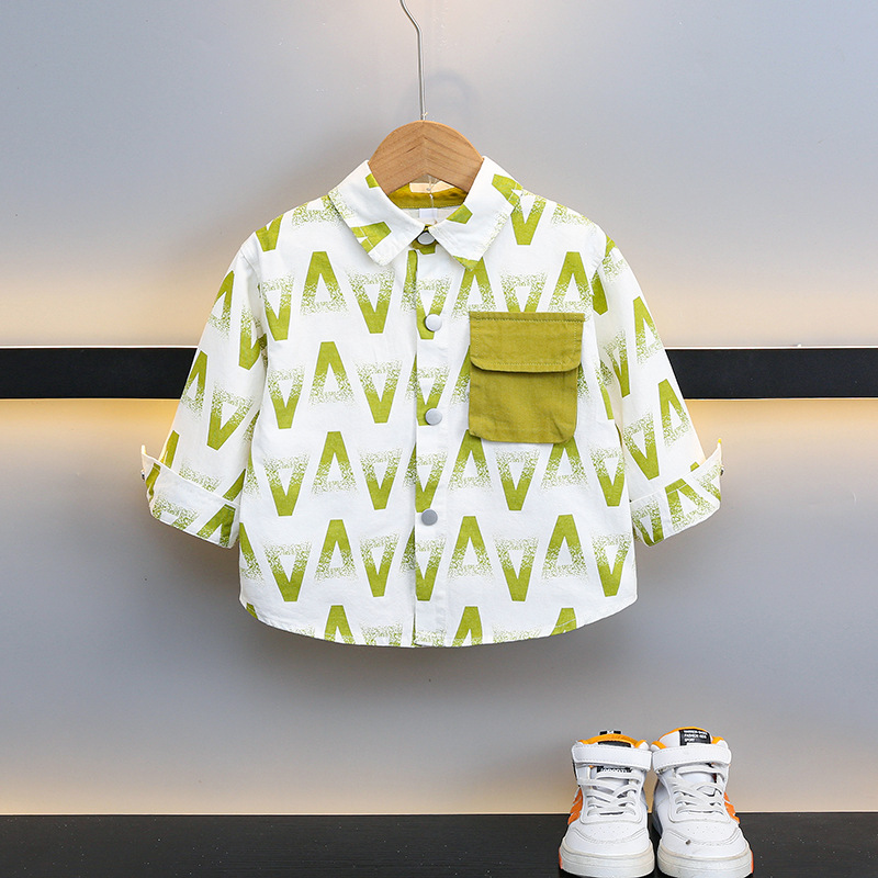 그림 컬러 셔츠