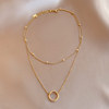 Brand necklace, pendant, sophisticated accessory, simple and elegant design, light luxury style, internet celebrity