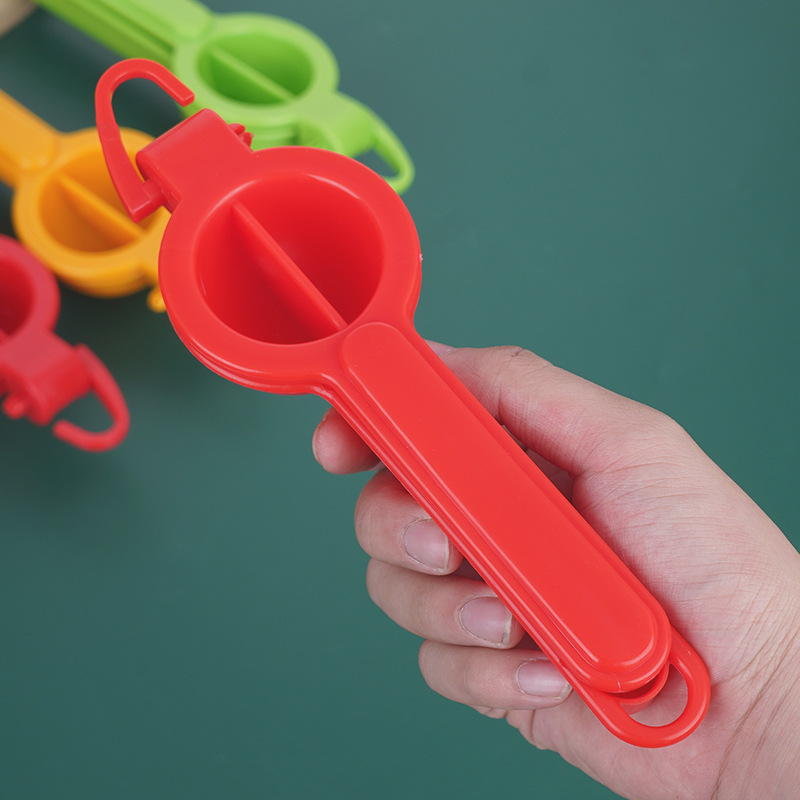 Exprimidor manual de frutas, con gancho, limón y frutas