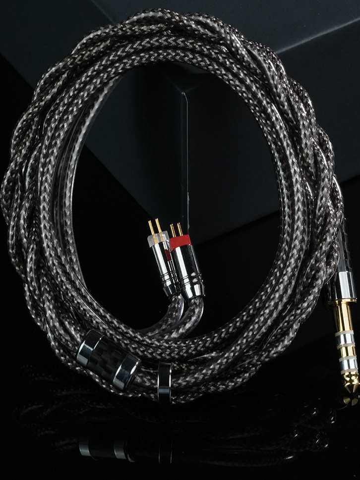 2股单晶银石墨烯4.4mm平衡mmcx0.78双针发烧耳机升级线材