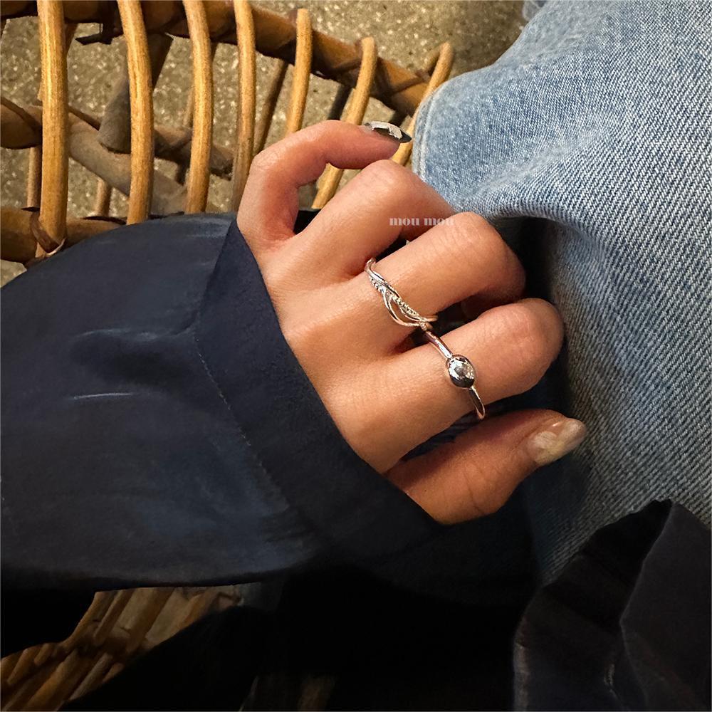 6g Weight Open Rings Classification 1 Piece Quantity Holiday, Travel, Daily Occasion 925 Sterling Silver Material Heart Shape Pattern Women's Gender Casual, Elegant, Streetwear Style 925 Sterling Silver Heart Shape Open Rings 4