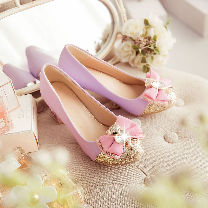 Big Kids Leather Shoes 12-15 Years Old Spring and Autumn Girls High Heels Little Girls Student Flats Dance Shoes Kids Princess Shoes