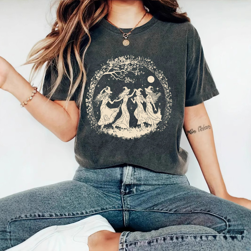 Amazon Ebay New Fashion Short-Sleeved Halloween Print Summer European and American Trendyy Women's T-Shirts and Tops in Stock