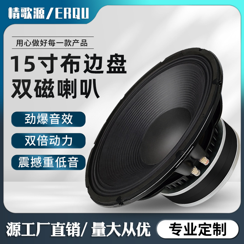 Jinggeyuan 15inch Professional Entertainment Stage Speaker 220 Magnetic 100 Core Wedding Outdoor Performance Full Range Woofer