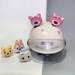 Helmet Decoration Strawberry Bear Squirrel Cat Ear Stickers