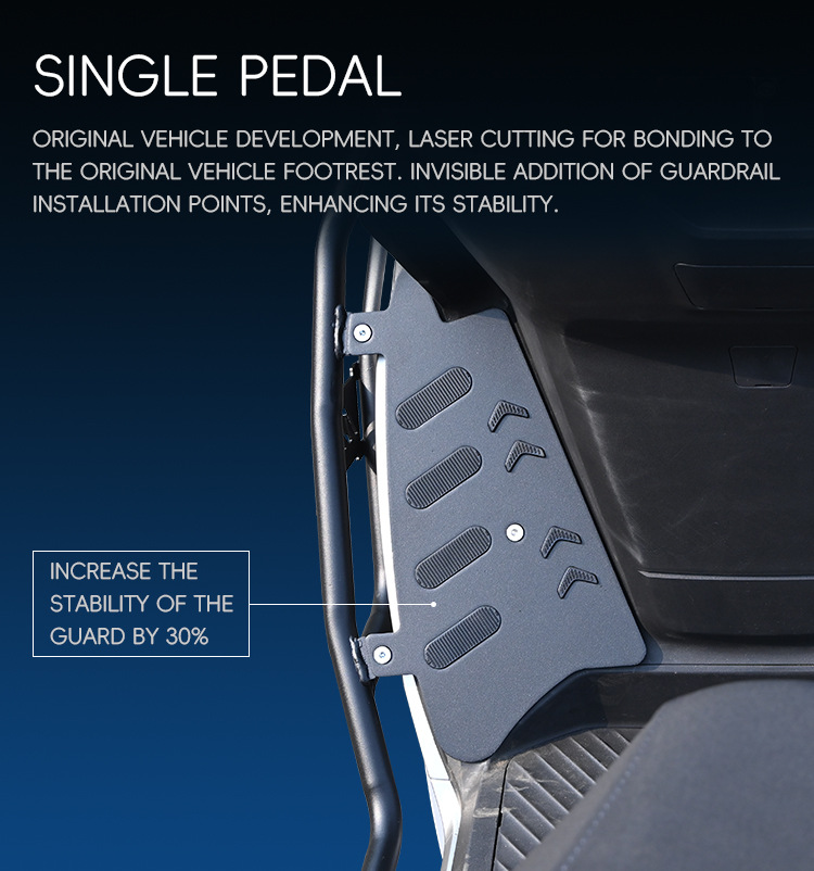Suitable for No.9 M5 crash guards, front and rear bumpers, 100/125/200 electric vehicle rear racks, and footrest modification parts