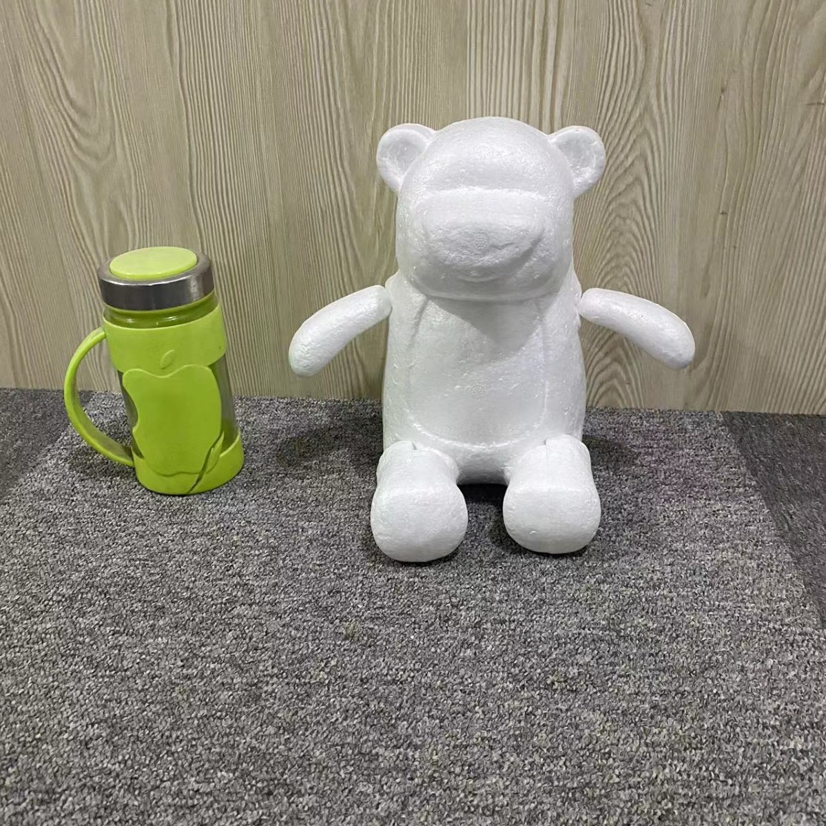 Oso Rosa molde oso modelo embrión blanco Qixi Día de San Valentín EPS Poli Dragón blanco espuma oso Clavel