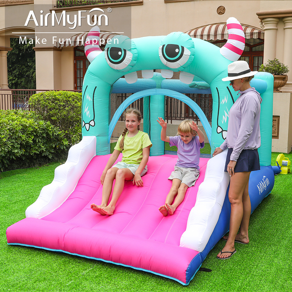 AMF| Castillo infláble doméstico, pequeño tobogan infláble para niños, pequeño castillo doméstico, pequeño castillo doméstico