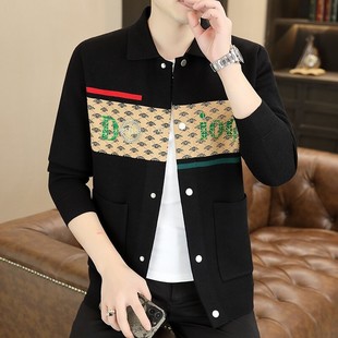 [New Style] Spring and Autumn Casual Sweater Jacket Men's Long Sleeve Cardigan Document