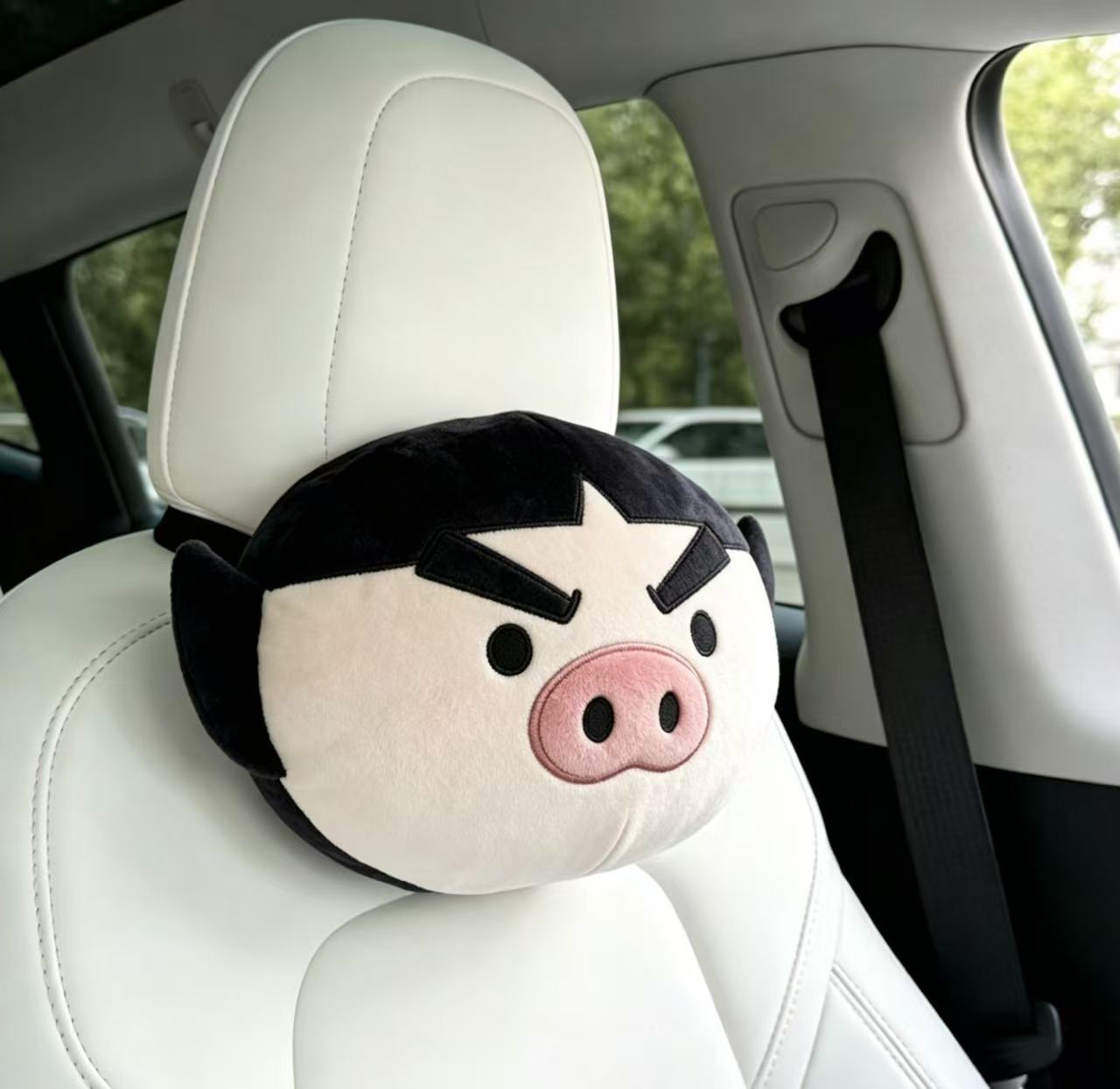 Cartoon Car Headrest and Neck Pillow Powerpuff Girls Crayon Shin-Chan Doodle Man Left Side Headrest Cross-Border Exclusive Supply