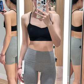 lulu现货同款运动Y形背心fiow y带胸垫细内衣带美背健身瑜伽上衣