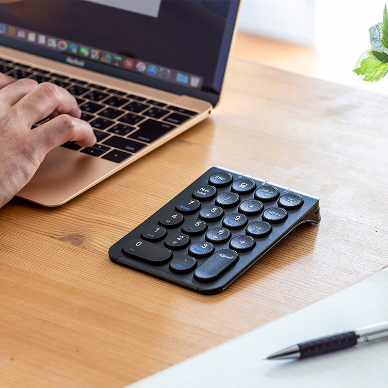 Japan Sanwa Bluetooth Digital Keypad Wireless External Mini Mac Notebook Desktop Financial Accounting Password