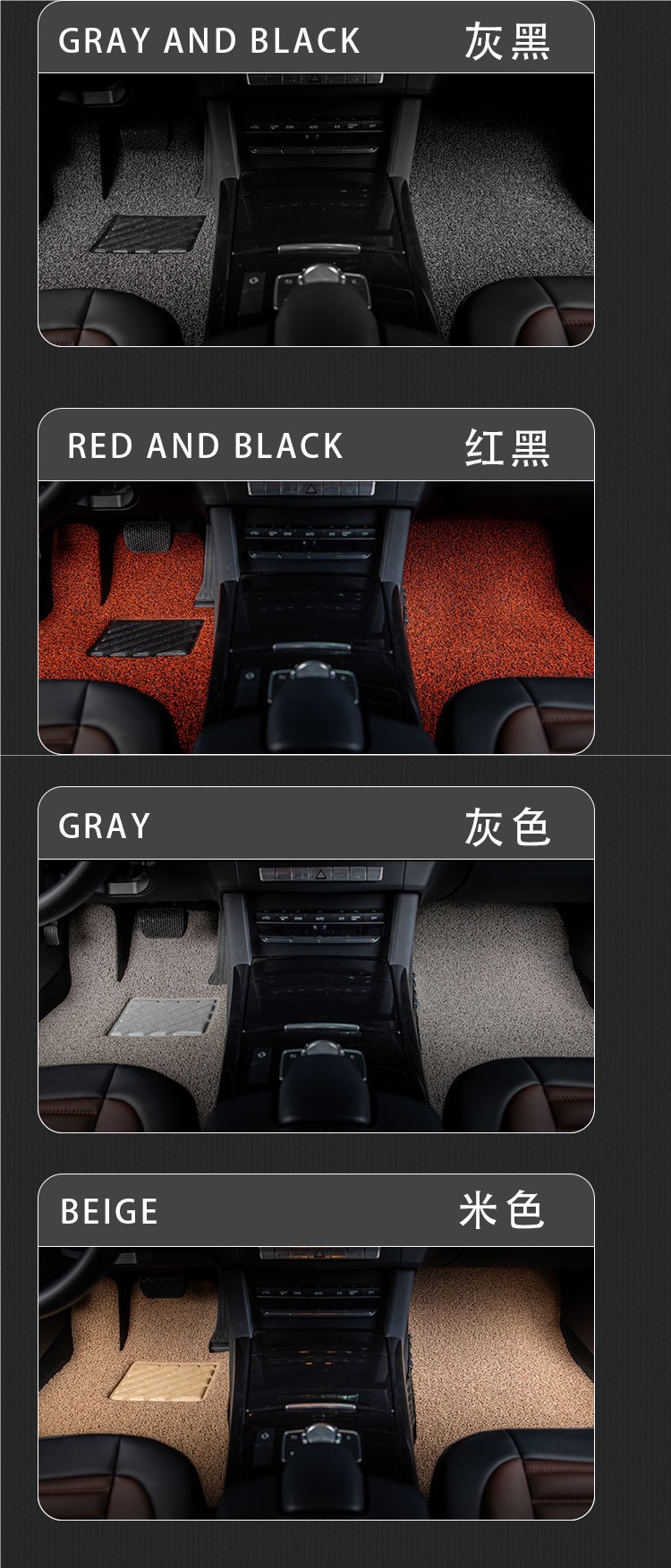 Car wire ring foot mat five seat all owner co-pilot floor mat car inner mat special single piece foot mat for special car