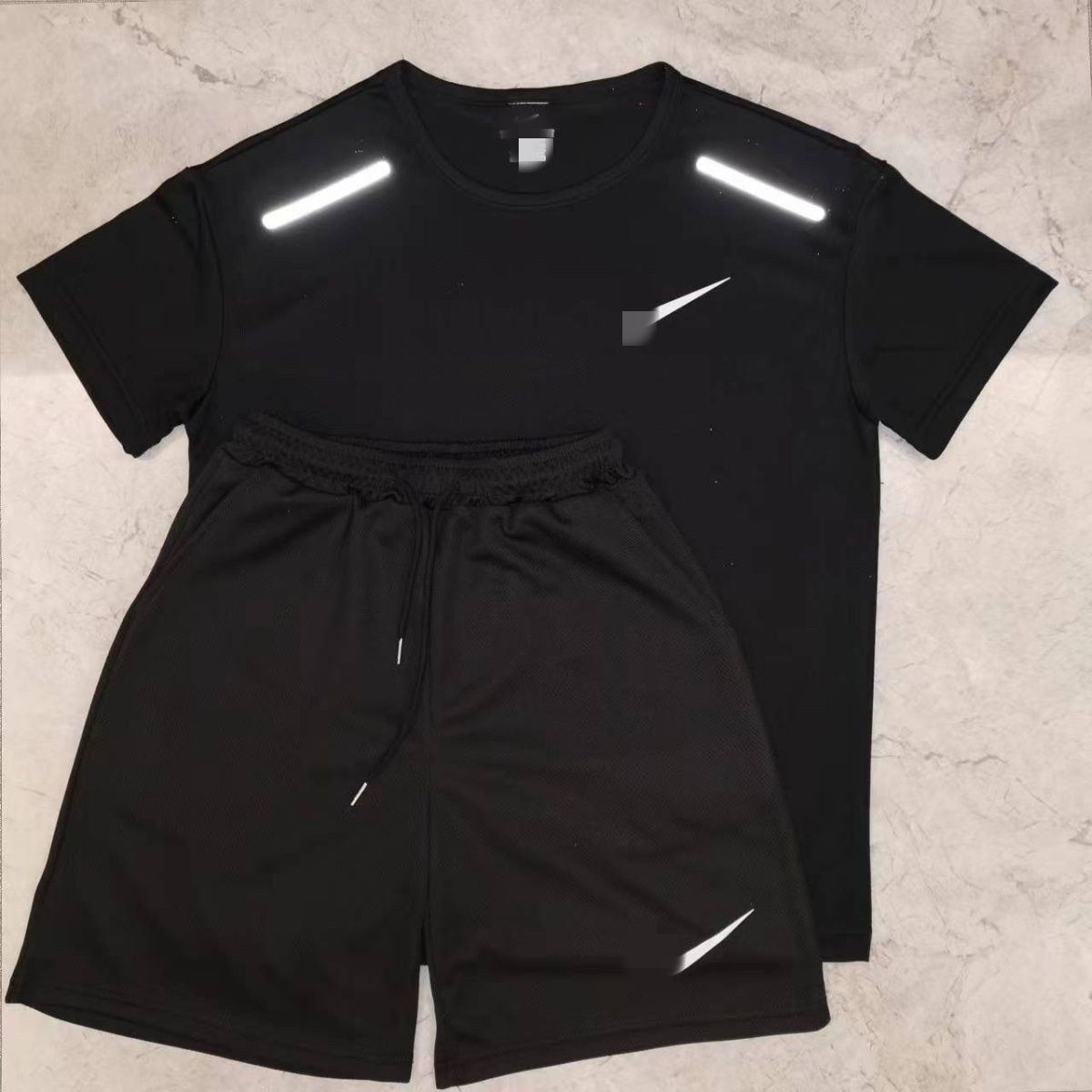 Camiseta americana Traje de entrenamiento para estudiantes deportivos Traje de carrera para hombres y mujeres de pista y campo de manga corta Ropa deportiva de baloncesto de fitness