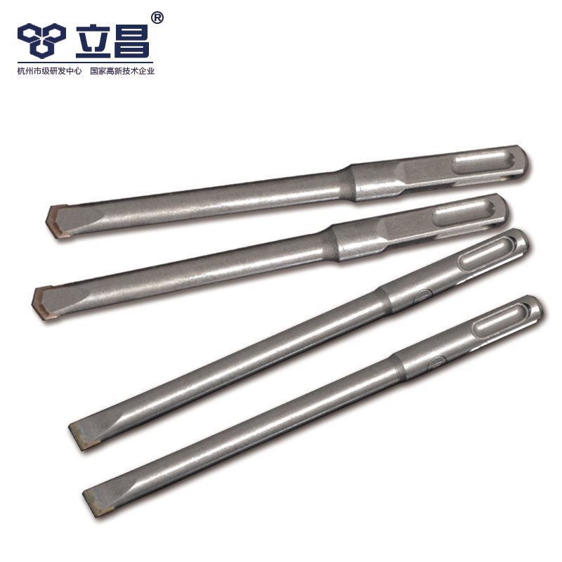 电锤钻头方柄四坑无螺纹光杆合金凿子圆柄布线开槽混凝土铲墙王钻