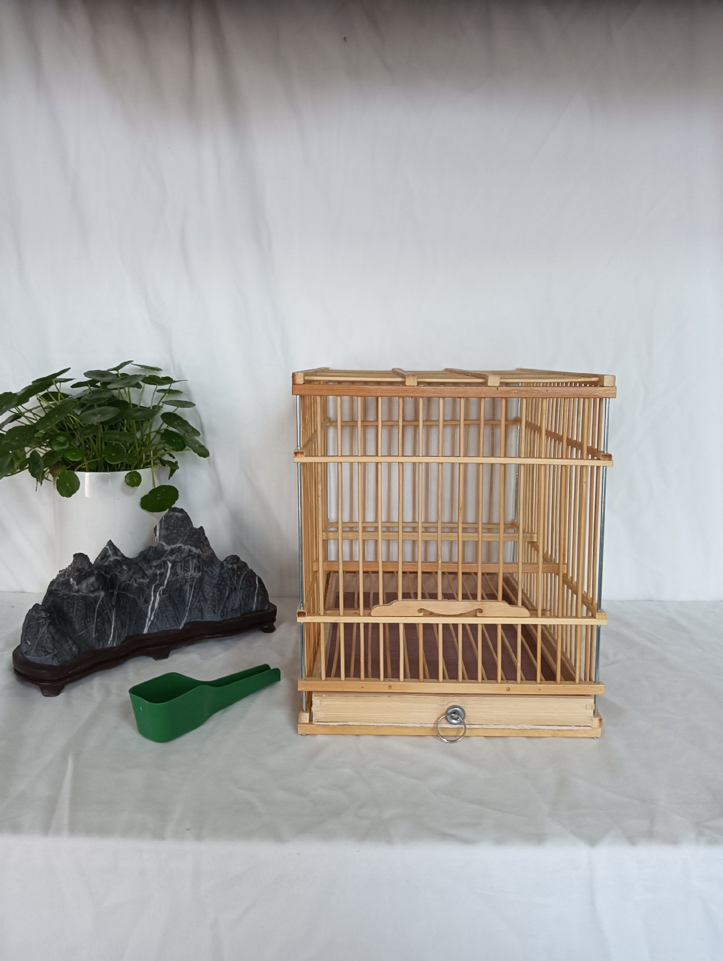 원래 대나무 노란색 인기 직사각형 29.5*20*24 베어 케이지 스타일