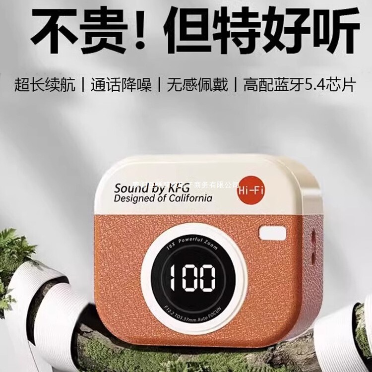 柏林之声无线蓝牙耳机2025新款复古相机款运动高音质降噪超长续航|undefined