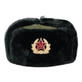 Green Cloth 160g Black Velvet Wheat Ear Soviet Badge