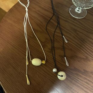 Niche Design Celebrity Ivory Fruit Necklace Instagram Style Long String Wool Chain All-Match Fashionable Simple Necklace
