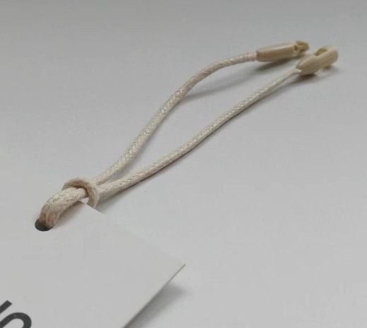 Cuerda para Etiquetas de Ropa en Algodón y Plástico para Ropa y Bolsos